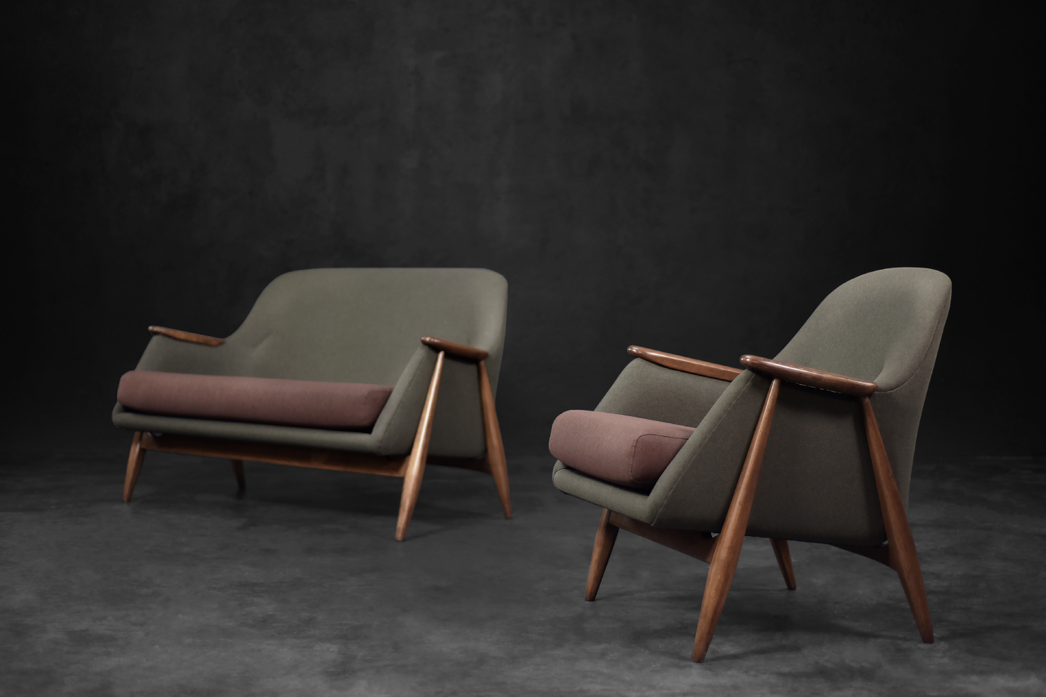 Vintage Mid-Century Finnish Modernist Living Room Set Pallas by Svante Skogh for Asko, 1950s
