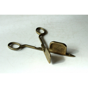 1950s - brass candle scissors - candle snuffer
