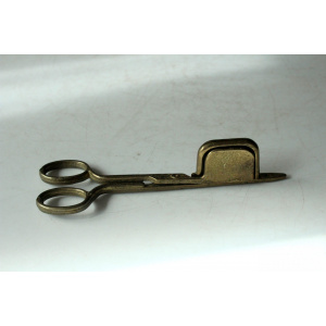 1950s - brass candle scissors - candle snuffer