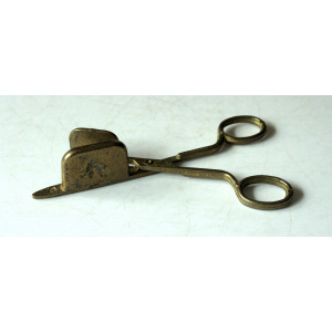 1950s - brass candle scissors - candle snuffer
