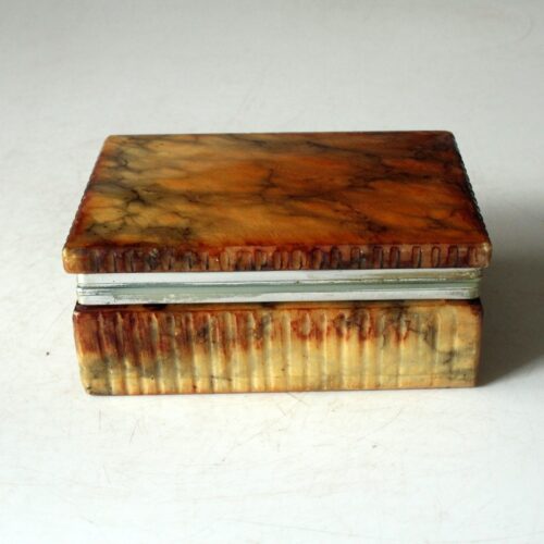 Handmade italian onyx cigarette box, jewelry box, vintage from the 1960s