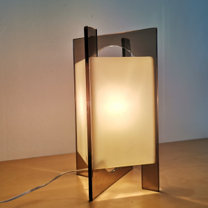 Dutch vintage Acrylic accent table lamp modernist 60s mid century modern