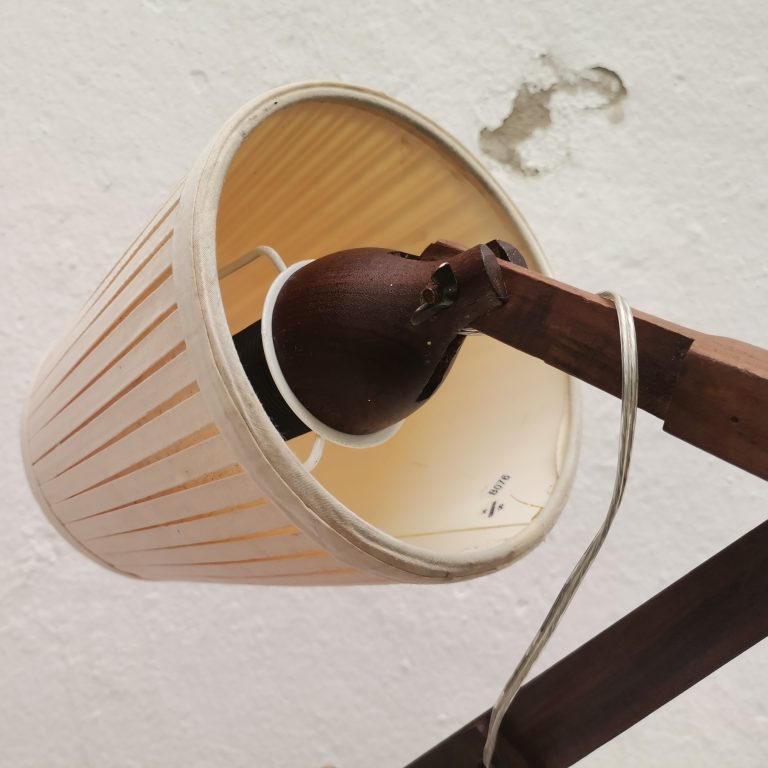 Wooden Scissor Lamp Accordion Wall Light Fixture Danish Modern Lighting