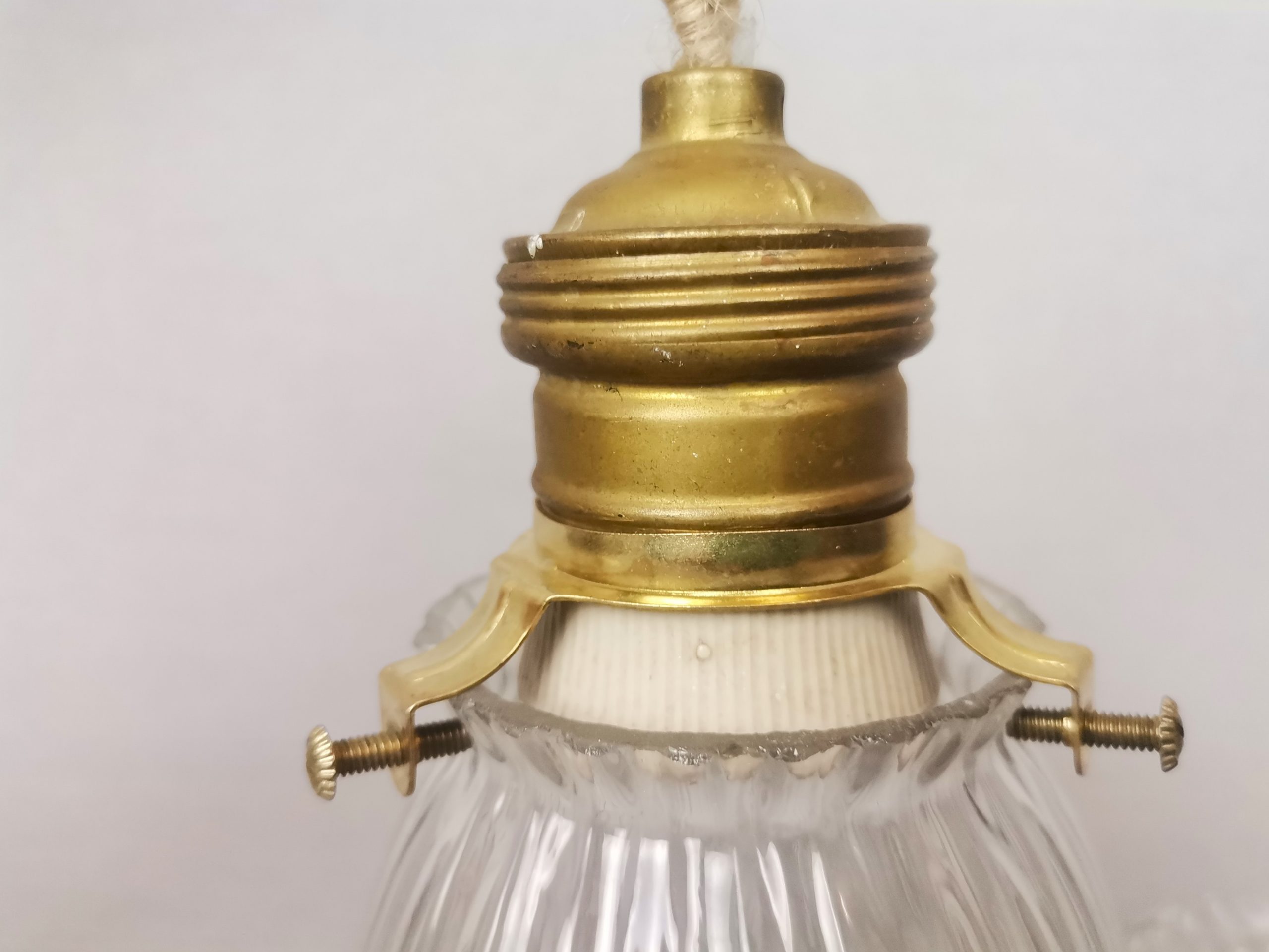 Small Scandinavian farmhouse style crystal flower glass hanging lamp