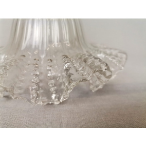 Small Scandinavian farmhouse style crystal flower glass hanging lamp