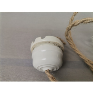 Small Scandinavian farmhouse style crystal flower glass hanging lamp