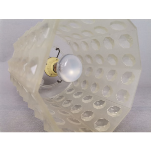 Translucent acrylic Ceiling lamp vintage Lucite Mid century modern light fixture