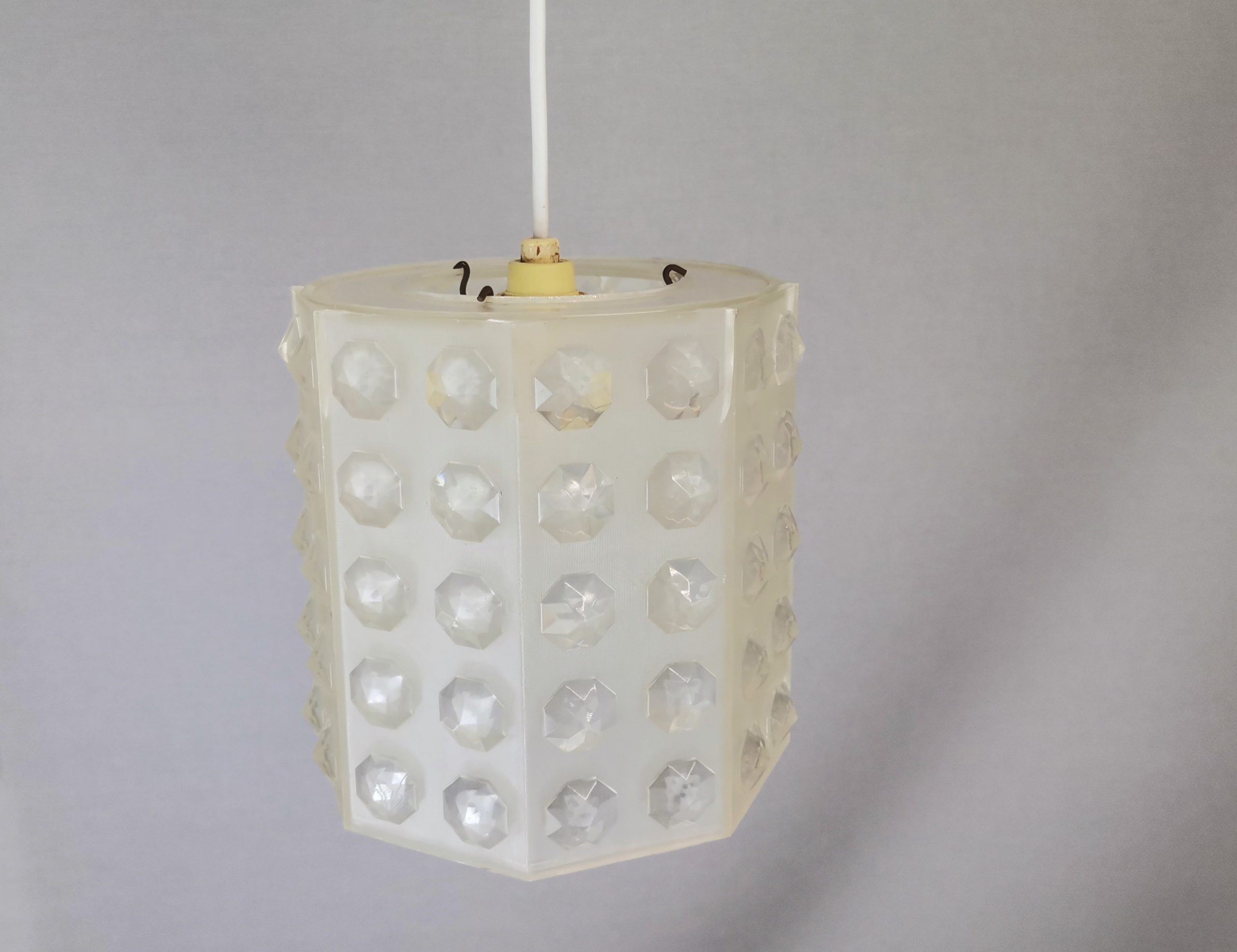 Translucent acrylic Ceiling lamp vintage Lucite Mid century modern light fixture
