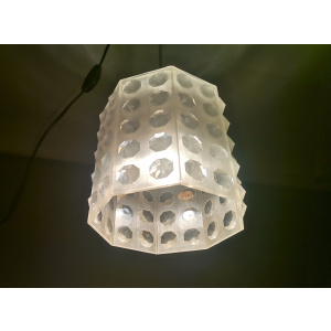 Translucent acrylic Ceiling lamp vintage Lucite Mid century modern light fixture