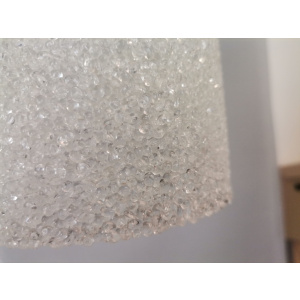 German mid century minimalist lucite resin hangimg lamp