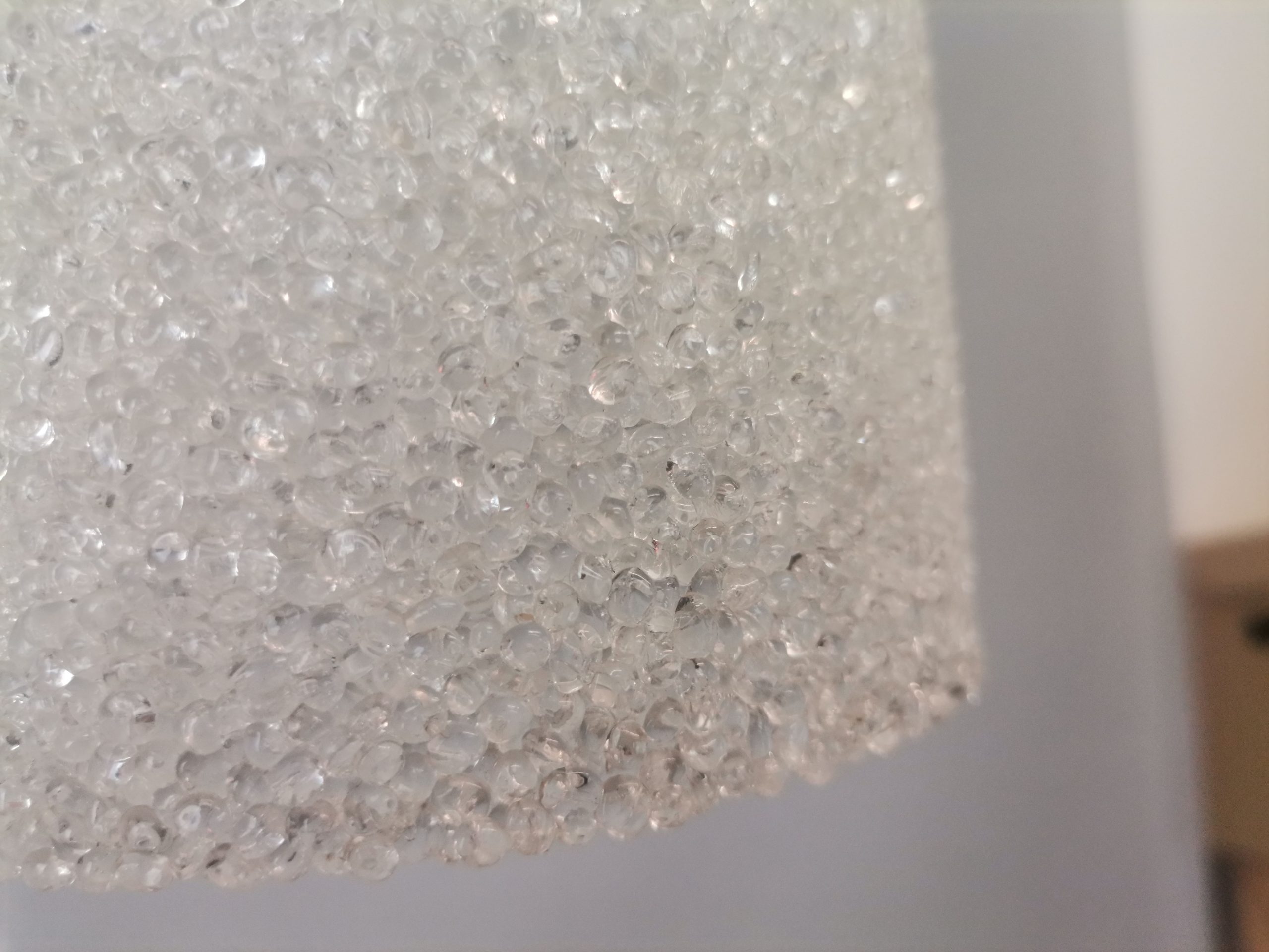 German mid century minimalist lucite resin hangimg lamp