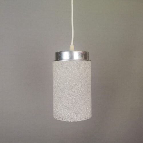 German mid century minimalist lucite resin hangimg lamp
