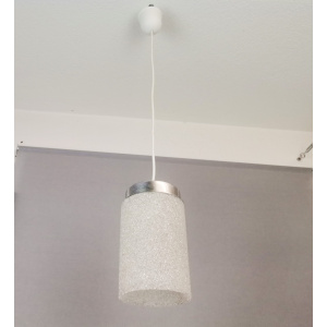 German mid century minimalist lucite resin hangimg lamp