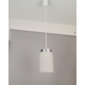 German mid century minimalist lucite resin hangimg lamp