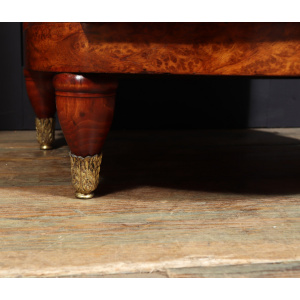Ornate Art Nouveau Bedside Cabinets In Amboyna C1900