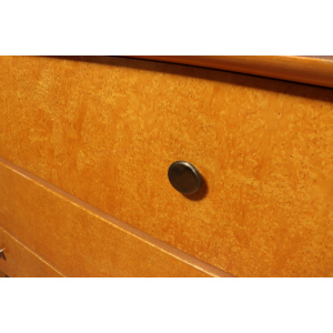 Stylish Vintage Karelian Birch Chest Of Drawers