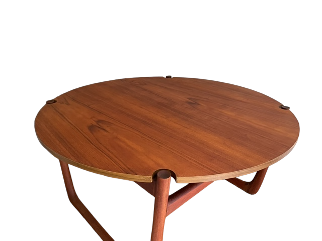 France and Son Mid Century Round Coffee Table