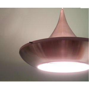 Mid Century Copper Pendant Light VEB Metalldrücker Halle