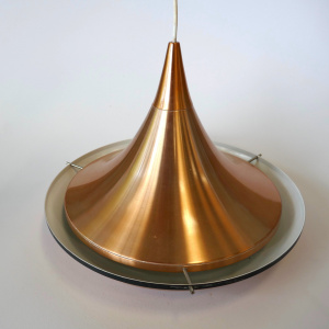 Mid Century Copper Pendant Light VEB Metalldrücker Halle