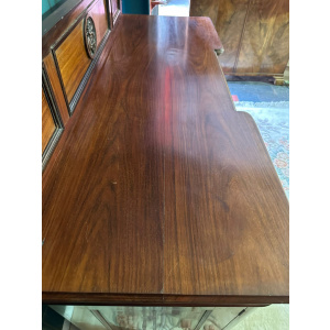 Victorian mahogany breakfront twin pedestal chiffonier