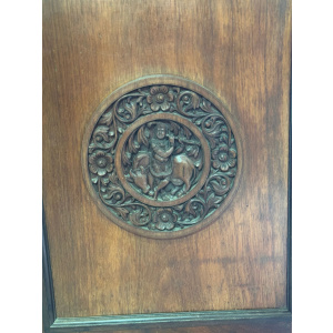 Victorian mahogany breakfront twin pedestal chiffonier