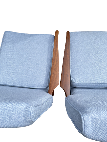 Mid-Century Danish Teak Lounge Chairs By Fred Lowen