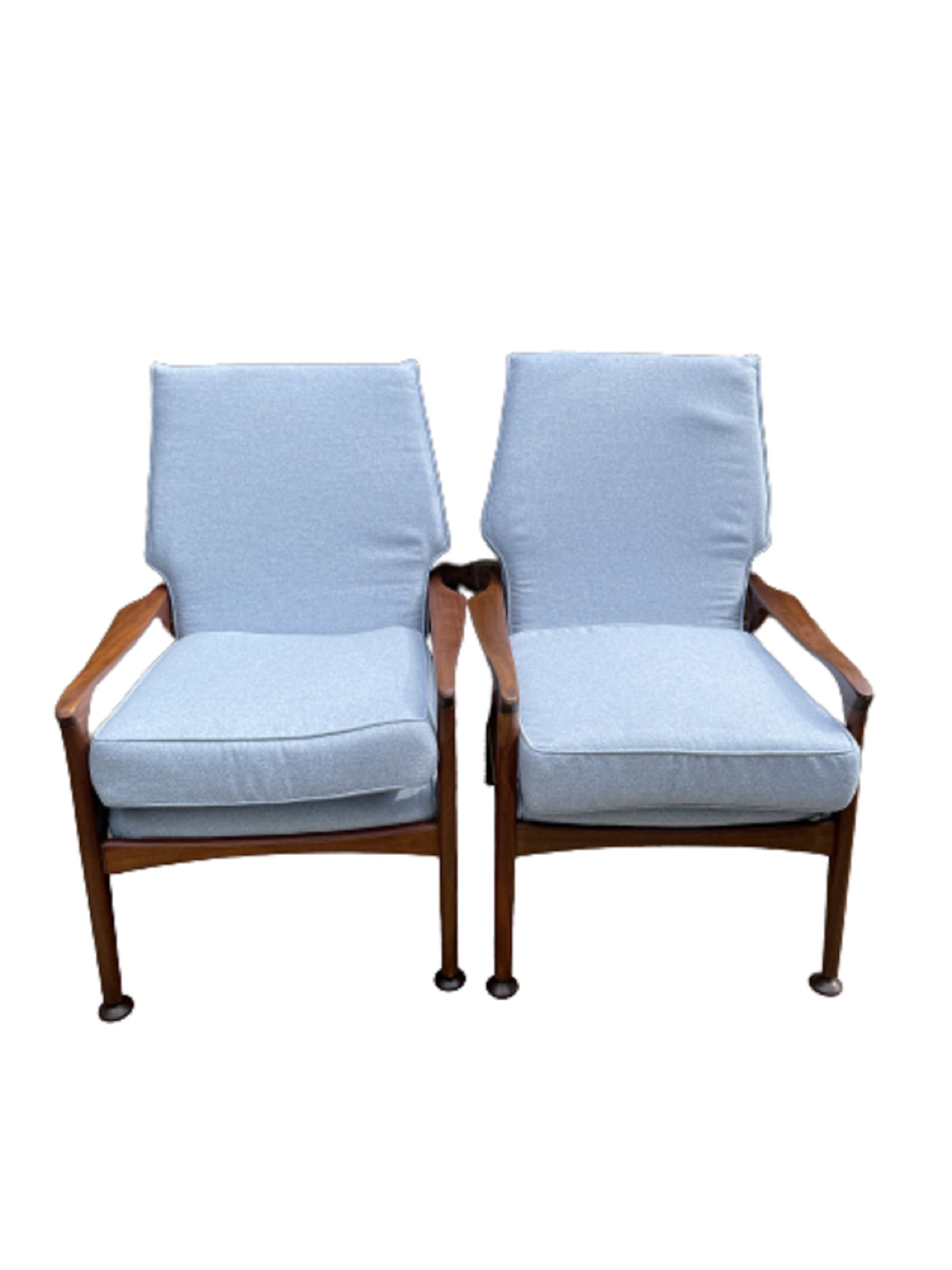 Mid-Century Danish Teak Lounge Chairs By Fred Lowen