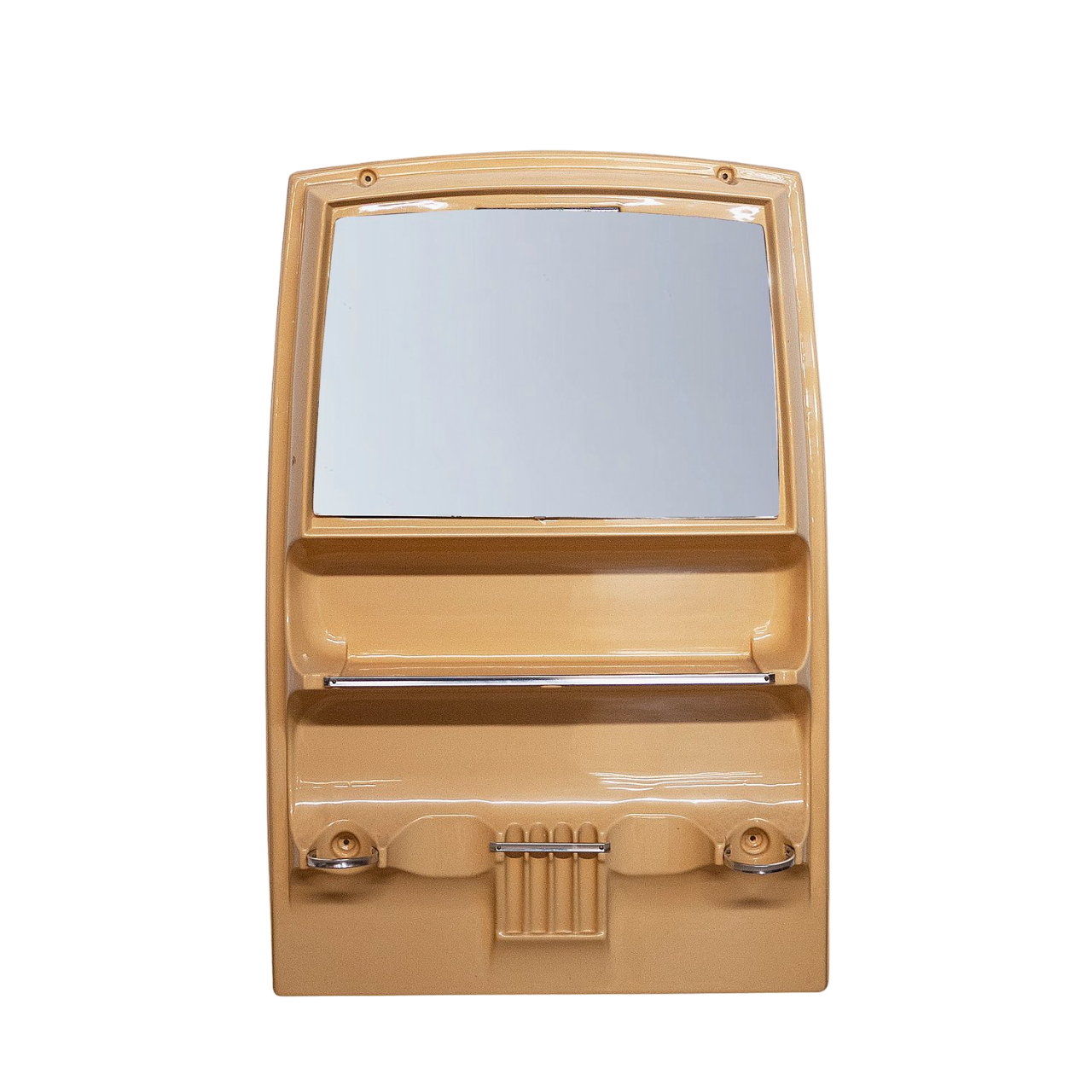 Vintage Plastic Bathroom Vanity Wall Unit with Mirror, 1950s