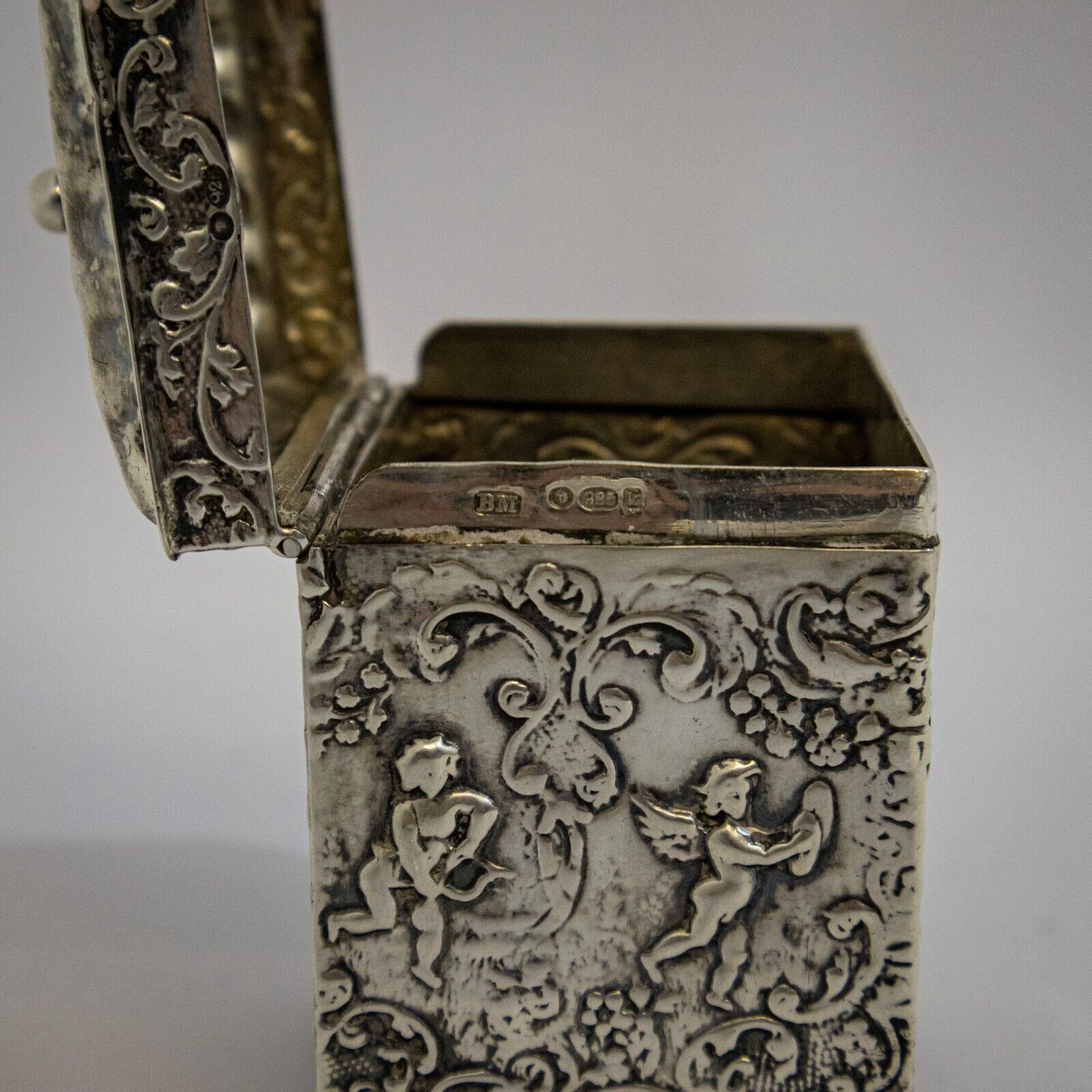 Attractive Silver Tea Caddy