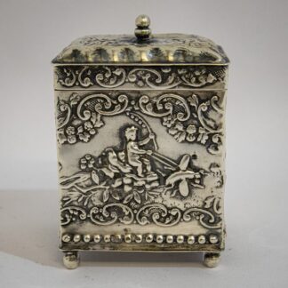 Attractive Silver Tea Caddy