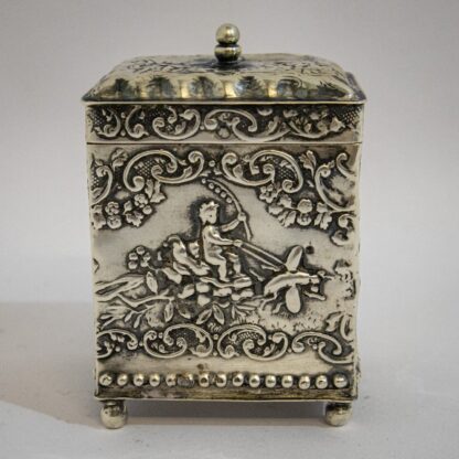 Attractive Silver Tea Caddy