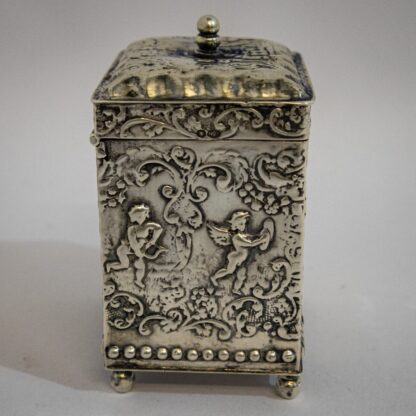 Attractive Silver Tea Caddy - Image 6