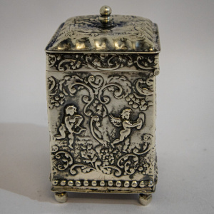 Attractive Silver Tea Caddy