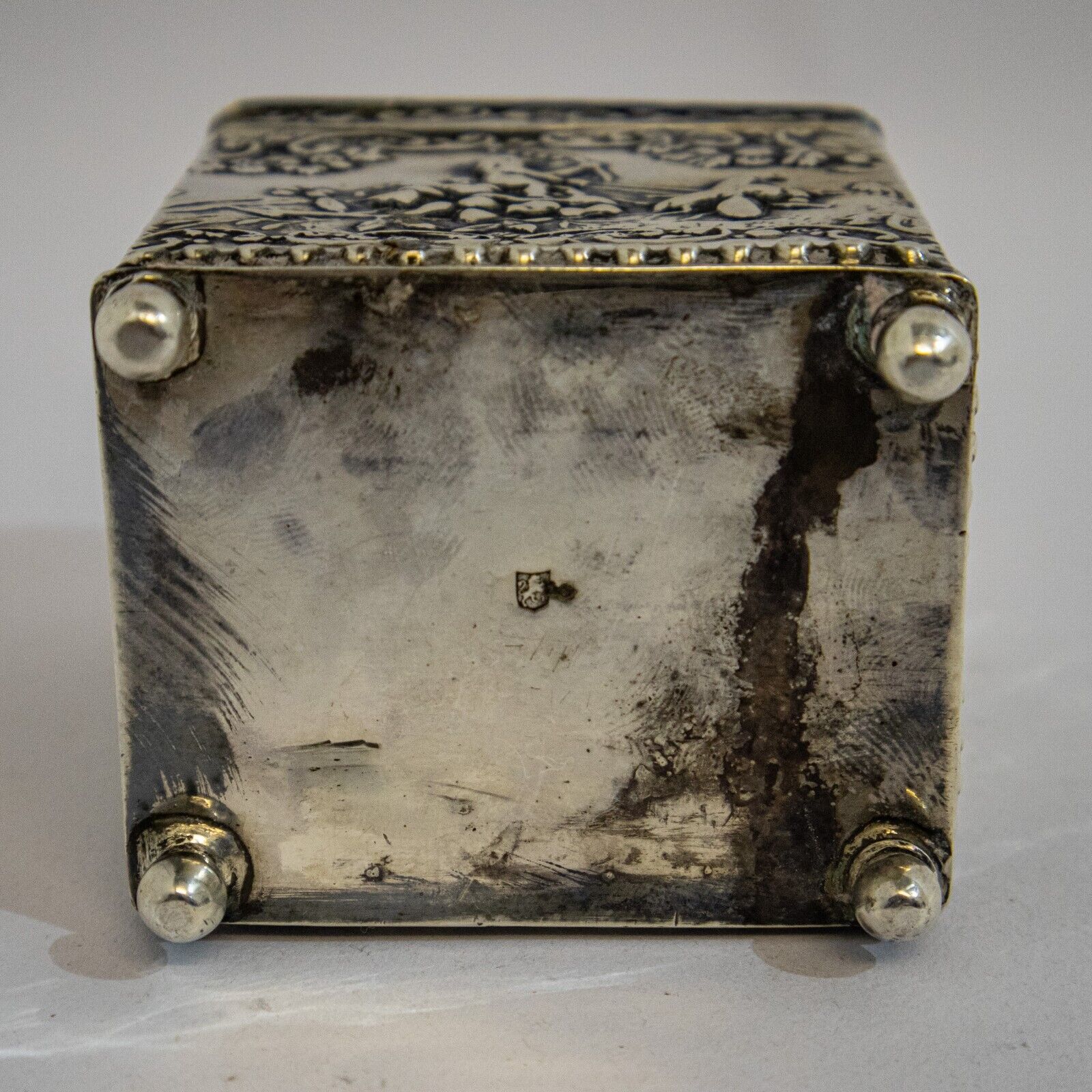 Attractive Silver Tea Caddy