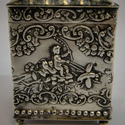 Attractive Silver Tea Caddy - Image 9