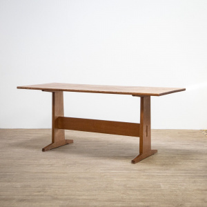 Dining Table & 6 Arts & Crafts Clissett-Style Chairs