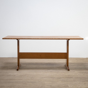 Dining Table & 6 Arts & Crafts Clissett-Style Chairs