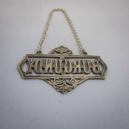 Edwardian Silver Burgundy Wine Label - Image 4