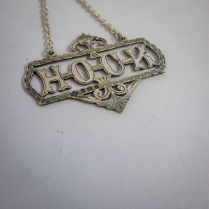 Edwardian Silver Hock Wine Label