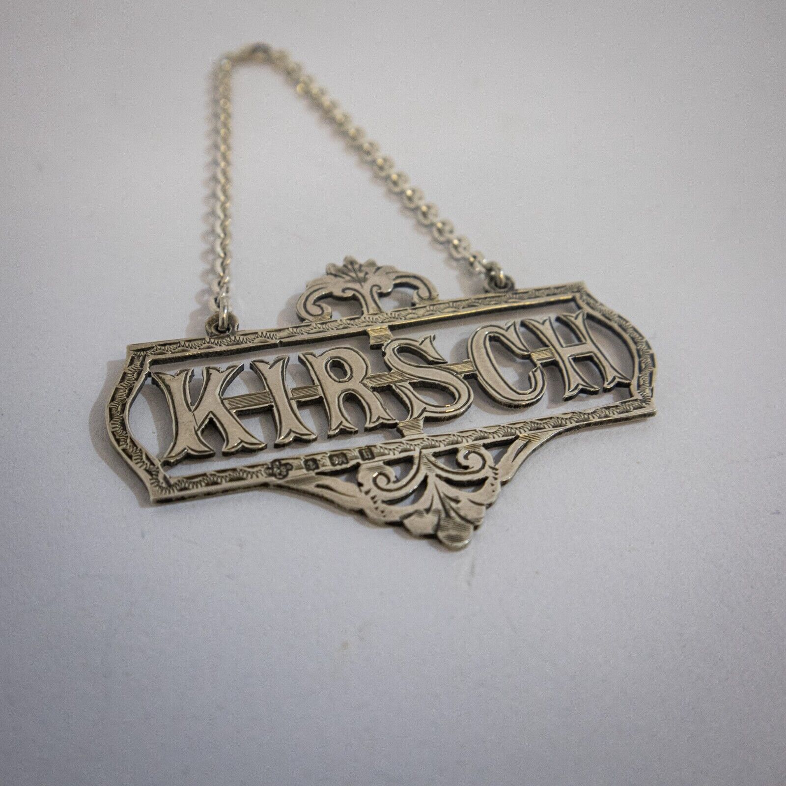Edwardian Silver Kirsch Wine Label