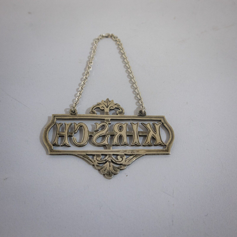 Edwardian Silver Kirsch Wine Label - Image 5
