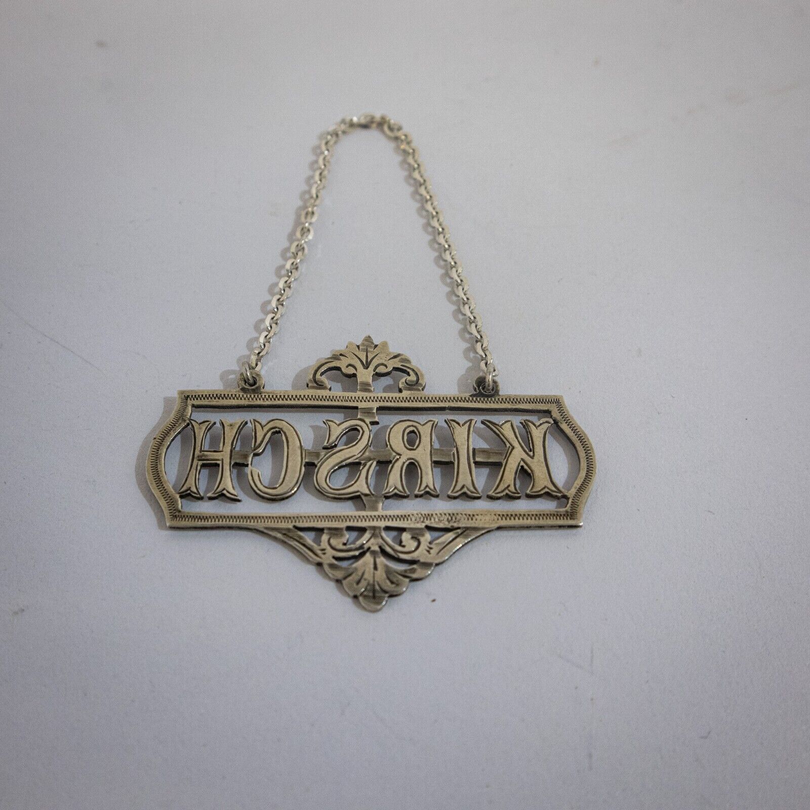 Edwardian Silver Kirsch Wine Label