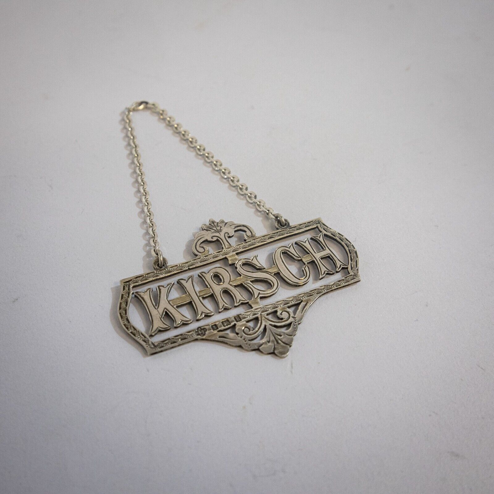 Edwardian Silver Kirsch Wine Label