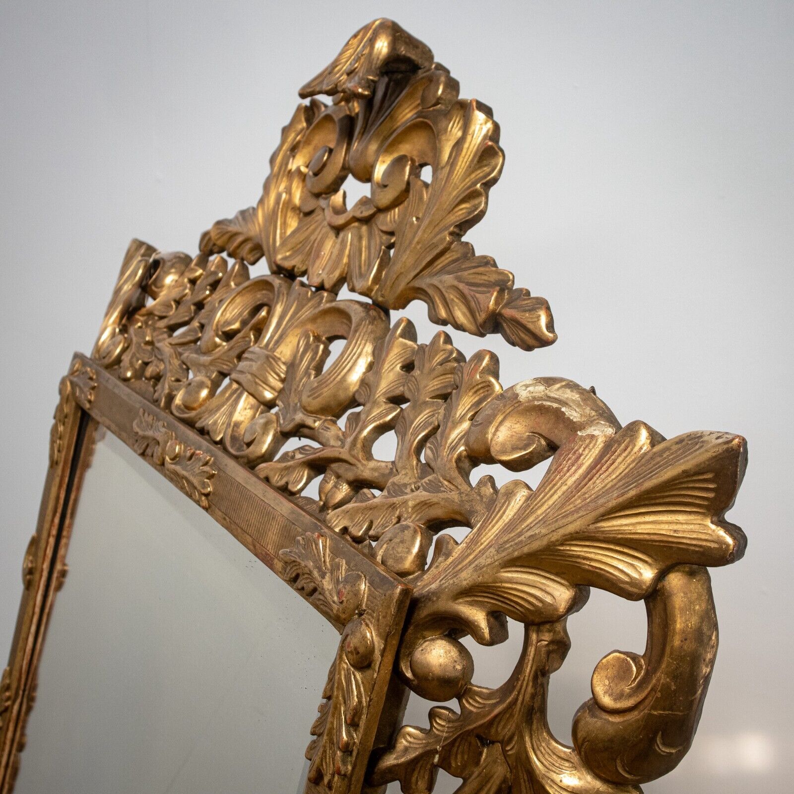 French Carved Gilt Wood Mirror