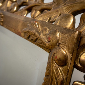French Carved Gilt Wood Mirror