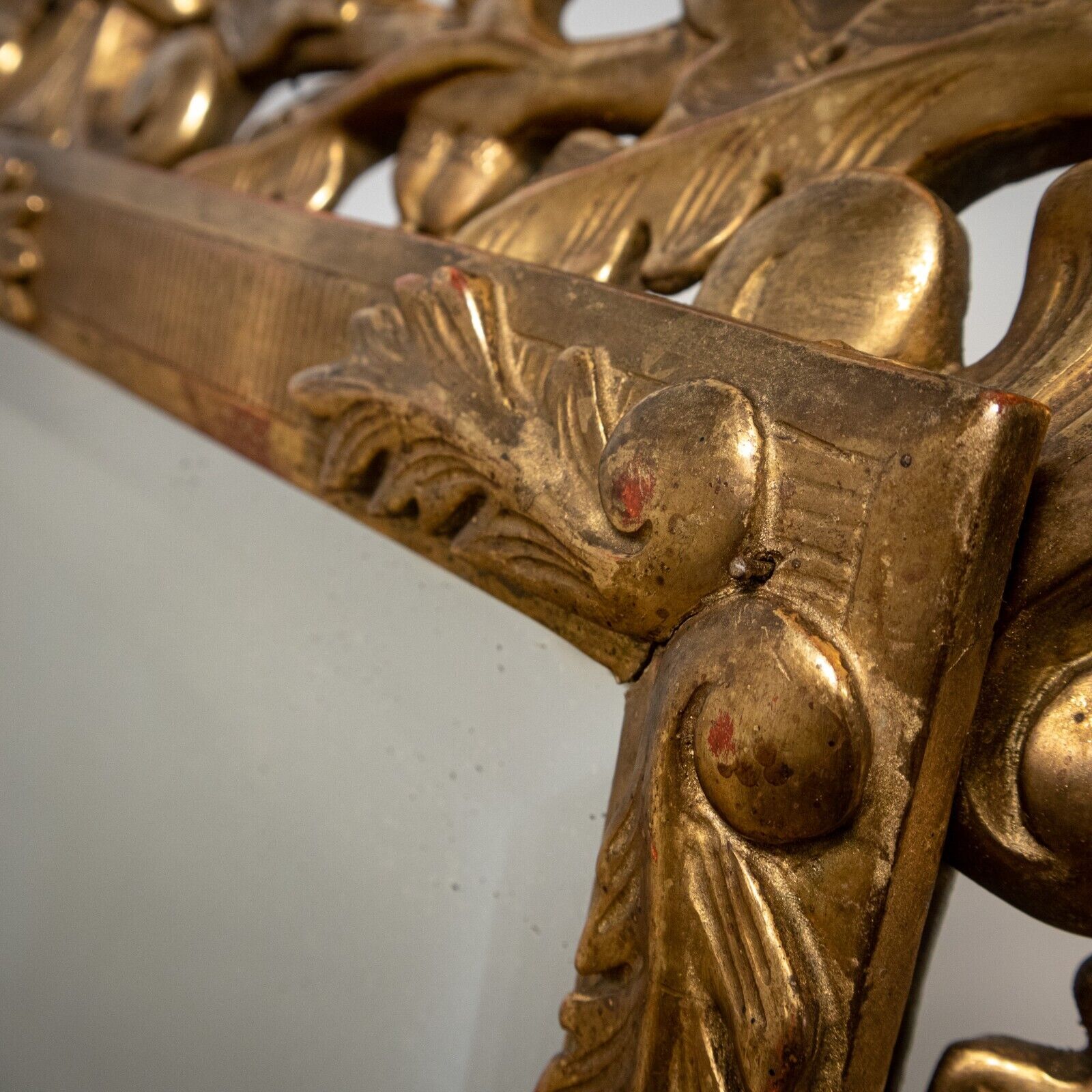 French Carved Gilt Wood Mirror