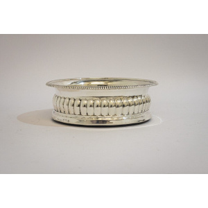 George lll Silver & Mahogany Wine Coaster