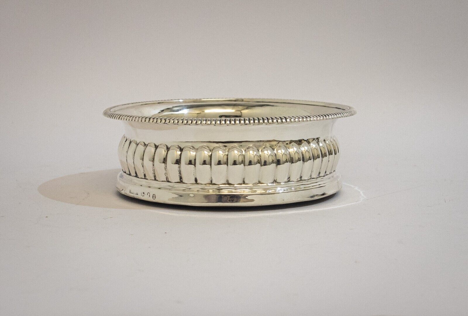 George lll Silver & Mahogany Wine Coaster