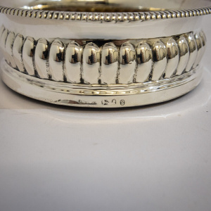 George lll Silver & Mahogany Wine Coaster