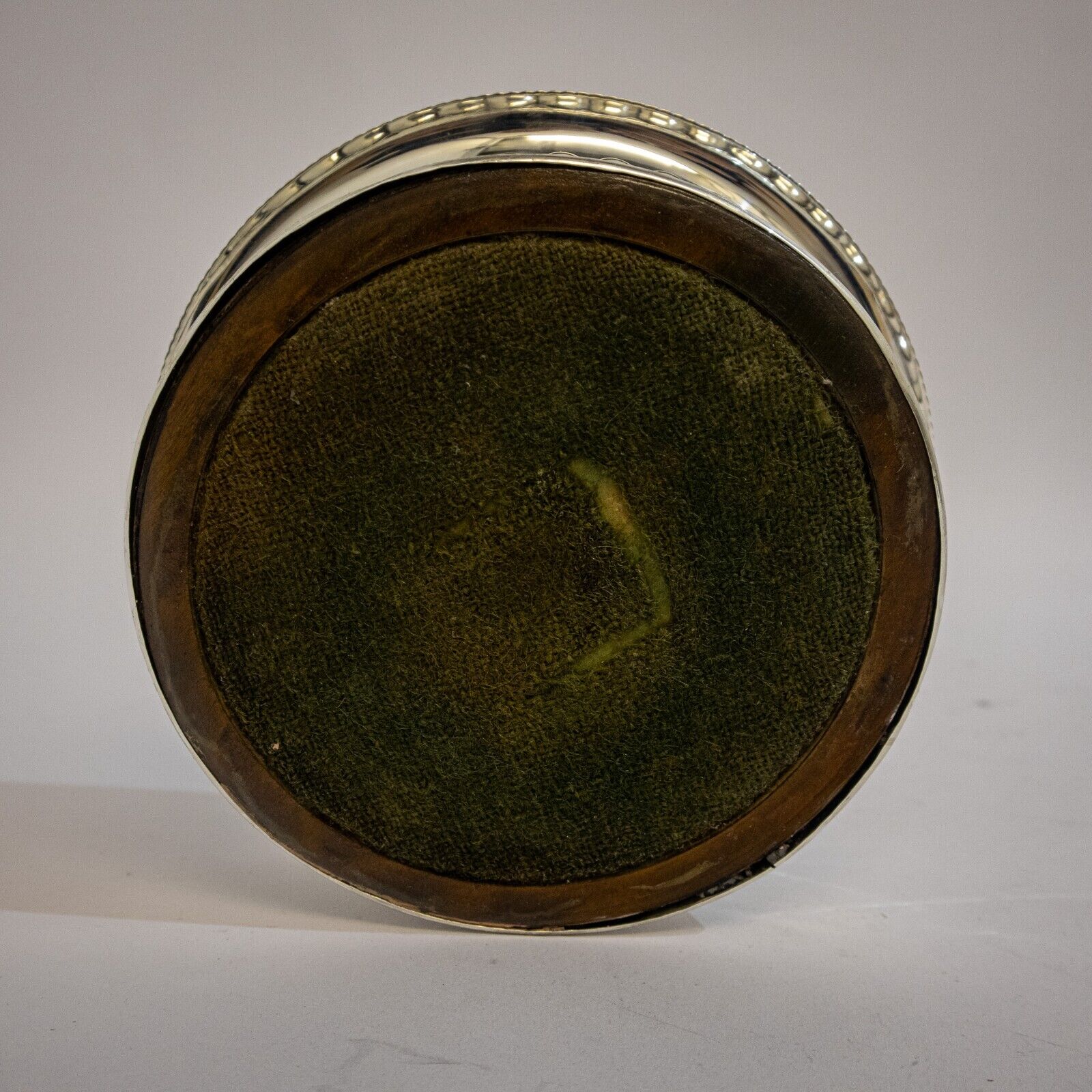 George lll Silver & Mahogany Wine Coaster